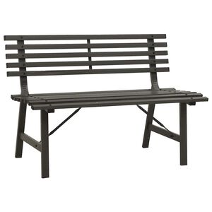 vidaXL Z&aacute;hradn&aacute; lavička 110 cm oceľov&aacute; čierna