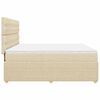 vidaXL Posteľn&yacute; r&aacute;m boxspring s matracom kr&eacute;mov&yacute; 180x200 cm l&aacute;tka