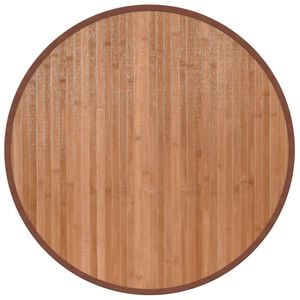 vidaXL Okr&uacute;hly koberec pr&iacute;rodn&yacute; 60 cm bambus