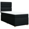 vidaXL Posteľn&yacute; r&aacute;m boxspring s matracom čierny 90x190 cm l&aacute;tka