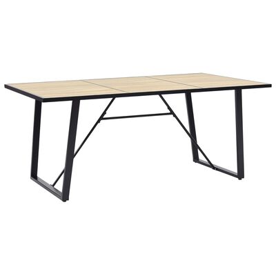 vidaXL Jedálenský stôl, dubová farba 200x100x75 cm, MDF