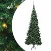 vidaXL Rohov&yacute; umel&yacute; vianočn&yacute; strom s 300 LED-i Zelen&aacute; 180 cm PVC a kov