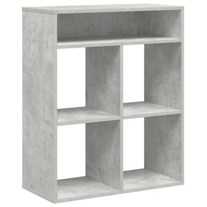 vidaXL Knižnica bet&oacute;nov&aacute; siv&aacute; 66x31x80 cm kompozitn&eacute; drevo