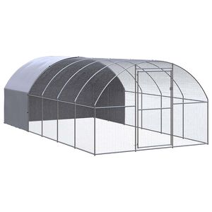 vidaXL Vonkaj&scaron;&iacute; kur&iacute;n 3x6x2 m pozinkovan&aacute; oceľ