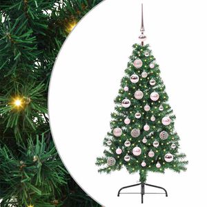 vidaXL Umel&yacute; predsvieten&yacute; vianočn&yacute; stromček Zelen&aacute; 120 cm PVC
