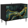 vidaXL TV skrinka WIJHE 69 x 33 x 50,5 cm Čierny dub Kompozitn&eacute; drevo