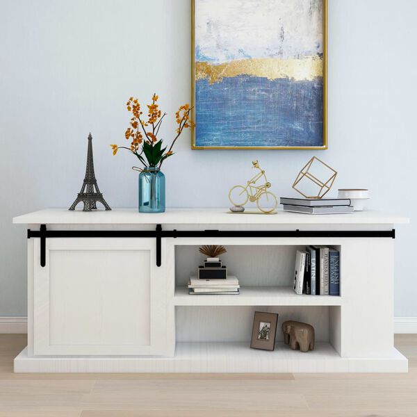 vidaXL Mini kovanie na posuvn&eacute; dvere skrinky, uhl&iacute;kov&aacute; oceľ 183 cm