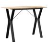 vidaXL Jed&aacute;lensk&yacute; stol&iacute;k v tvare Y 100x50x75 cm borovica a oceľ