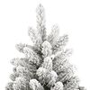 vidaXL Umel&yacute; v&yacute;klopn&yacute; vianočn&yacute; stromček so snehov&yacute;mi vločkami 270 cm