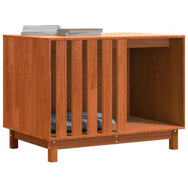 vidaXL Ps&iacute; dom Včel&iacute; hned&yacute; 90 x 60 x 67 cm Mas&iacute;vne borovicov&eacute; drevo