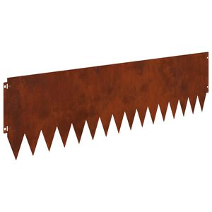 vidaXL Obrubn&iacute;k tr&aacute;vnika 20 pcs 103 x 30 cm Oceľ Hrdzav&yacute;