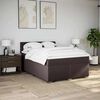 vidaXL Boxspring posteľ s matracom tmavohned&aacute; 140x190 cm l&aacute;tka