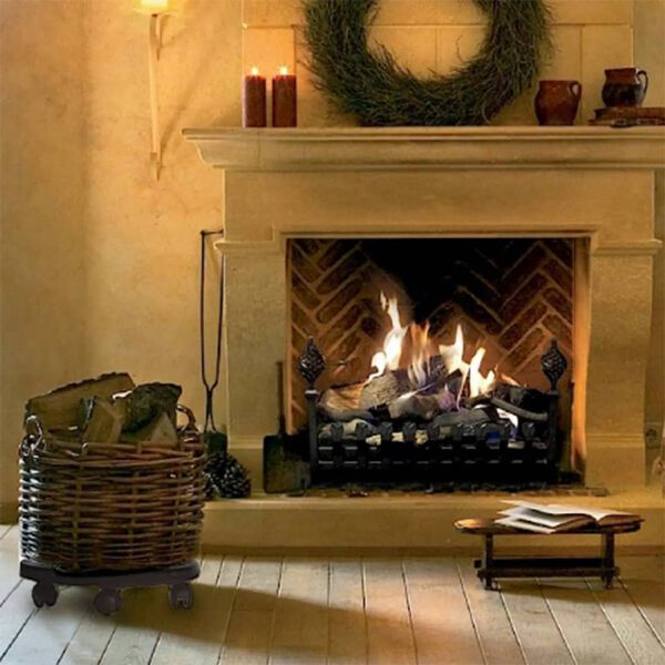 vidaXL Vozíky na rastliny s kolieskami 3 ks priemer 30cm čierny 170 kg