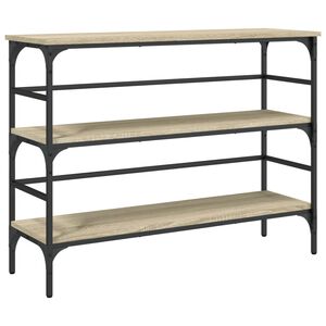 vidaXL Konzolov&yacute; stol&iacute;k dub sonoma 100x32x75 cm kompozitn&eacute; drevo