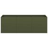 VidaXL kvetin&aacute;č Olive Green 120x40x40 cm Oceľ valcovan&aacute; za studena