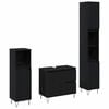 vidaXL Sada k&uacute;peľňov&eacute;ho n&aacute;bytku 3 pcs Čierny dub 30 x 30 x 190 cm
