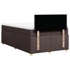 vidaXL Boxspring posteľ s matracom tmavohned&aacute; 120x200 cm l&aacute;tka