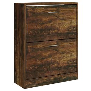 vidaXL Botn&iacute;k dymov&yacute; dub 63x24x81 cm spracovan&eacute; drevo