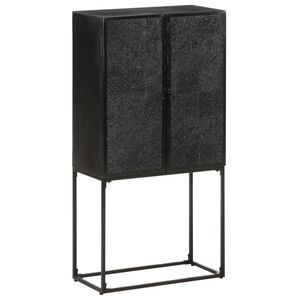 vidaXL Komoda čierna 60x30x120 cm ak&aacute;ciov&yacute; a mangovn&iacute;kov&yacute; mas&iacute;v
