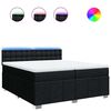 vidaXL Boxspring posteľ s matracom čierna 200x200 cm l&aacute;tka