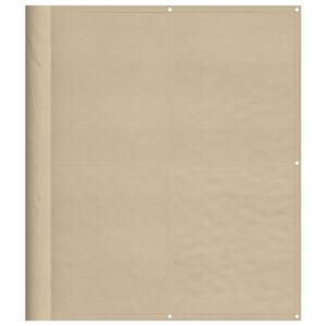 vidaXL Balk&oacute;nov&aacute; z&aacute;stena b&eacute;žov&aacute; 120x700 cm 100 % polyester oxford