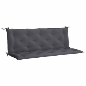 vidaXL Podložka na z&aacute;hradn&uacute; lavicu, antracit 150x(50+50)x7 cm, oxford