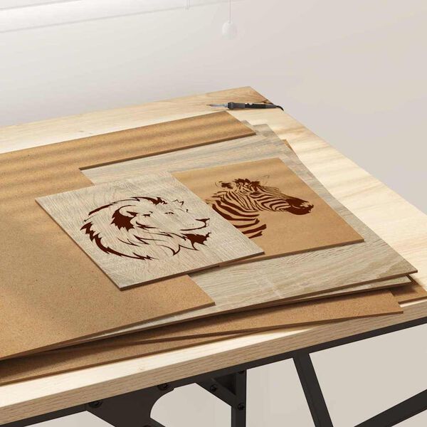 vidaXL Dekoračné panely 50 pcs dub sonoma 40 x 60 x 0.3 cm