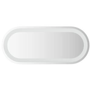 vidaXL LED kúpeľňové zrkadlo 70x30 cm oválne