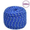 vidaXL Lodn&eacute; lano modr&eacute; 10 mm 100 m polypropyl&eacute;n