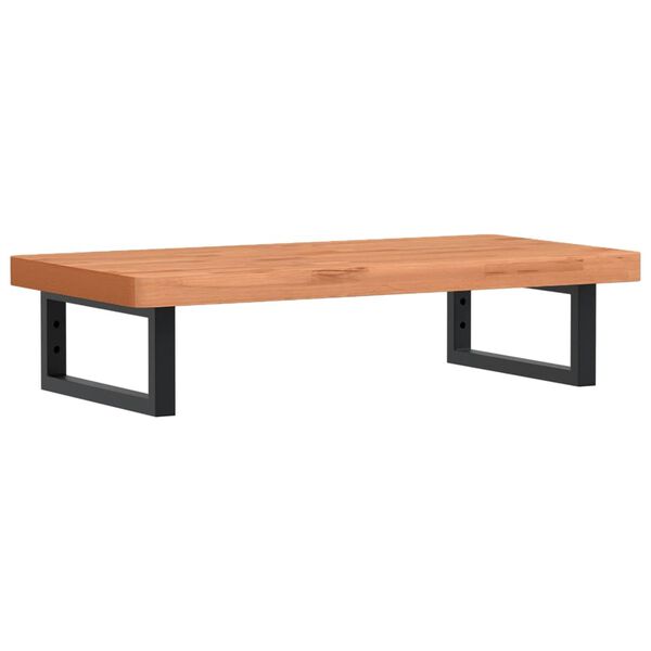 vidaXL Polica pod um&yacute;vadlo n&aacute;stenn&aacute; oceľ a bukov&yacute; mas&iacute;v