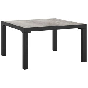 vidaXL Z&aacute;hradn&yacute; konferenčn&yacute; stol&iacute;k siv&yacute; 55x55x31 cm DPC a oceľ