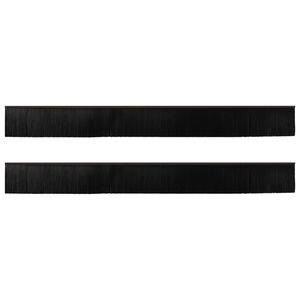 vidaXL Samolepiace tesnenia dver&iacute; s kefou 2 pcs Hned&aacute; 100 cm