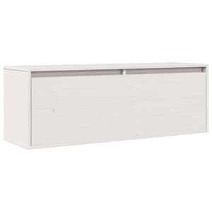 vidaXL N&aacute;stenn&aacute; skrinka biela 100x30x35 cm mas&iacute;vna borovica