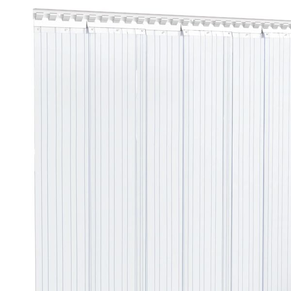 vidaXL Z&aacute;ves do dver&iacute; priehľadn&yacute; 200 mm x 1,6 mm 10 m PVC