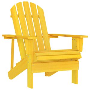vidaXL Z&aacute;hradn&aacute; stolička Adirondack jedľov&yacute; mas&iacute;v žlt&aacute;