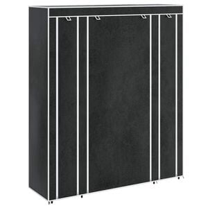 vidaXL L&aacute;tkov&yacute; &scaron;atn&iacute;k s priečinkami a tyčami 45x150x176 cm, čierny