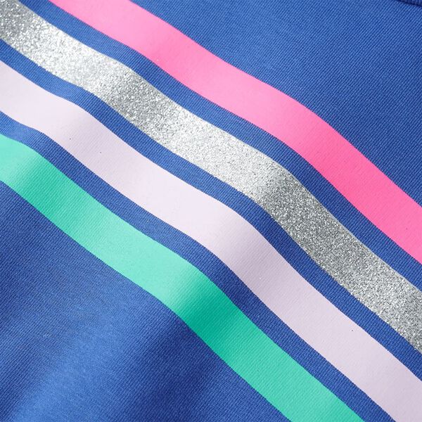 Detské šaty so šnúrkou kobaltovomodré 116