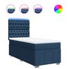 vidaXL Posteľn&yacute; r&aacute;m boxspring s matracom modr&yacute; 90x200 cm l&aacute;tka