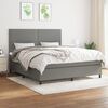 vidaXL Boxspring posteľ s matracom tmavosiv&aacute; 180x200 cm l&aacute;tka