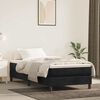 vidaXL Matrac s ta&scaron;tičkov&yacute;mi pružinami stredn&aacute; tvrdosť čierny 100x220x20 cm zamat