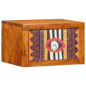 vidaXL Nočný stolík so zásuvkou Hnedá 35 x 30 x 22 cm akáciový masív