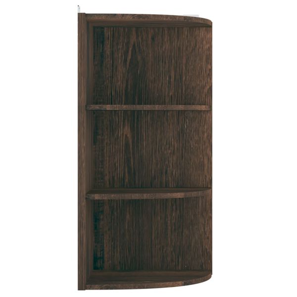 vidaXL N&aacute;stenn&aacute; rohov&aacute; polica &uacute;den&yacute; dub 30x31,5x60 cm drevotrieska