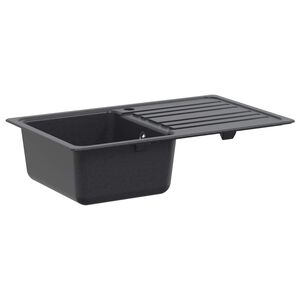 vidaXL Kuchynsk&yacute; drez s odkvapk&aacute;vačom Granit 76,5 cm x 46 cm x 28 cm