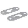 vidaXL Z&aacute;ves s Kľ&uacute;čovou Otvorom 2 ks Strieborn&aacute; 45 x 16 x 3.5 mm