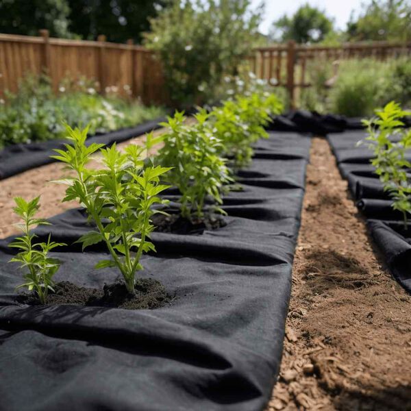 vidaXL Geotextiln&aacute; membr&aacute;na čierna 1 x 10 m polyesterov&eacute; vl&aacute;kno