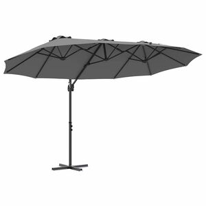 vidaXL Slnečn&iacute;k Antracit 372 x 198 x 243 cm Polyester a hlin&iacute;k