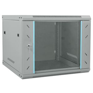 vidaXL Sieťov&yacute; kabinet s &uacute;ložiskom Siv&aacute; 60 x 60 x 50 cm Oceľ