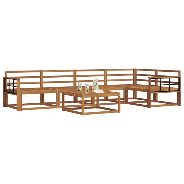 vidaXL Z&aacute;hradn&aacute; s&uacute;prava gaučov 6 pcs Pr&iacute;rodn&aacute; Pevn&eacute; ak&aacute;ciov&eacute; drevo