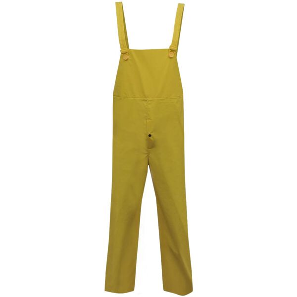 vidaXL Dlh&aacute; nepremokav&aacute; s&uacute;prava s kapucňou, 2 diely, žlt&aacute;, L