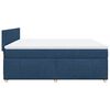 vidaXL Boxspring posteľ s matracom modr&aacute; 200x200 cm l&aacute;tka